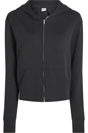 Calvin Klein Black Icon Cotton Terry Zip Lounge Hoodie S