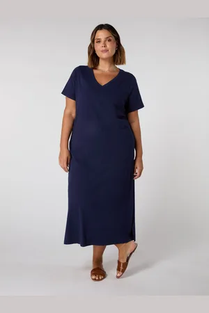 Live Unlimited London 100% Cotton Slub T-Shirt Dress 16