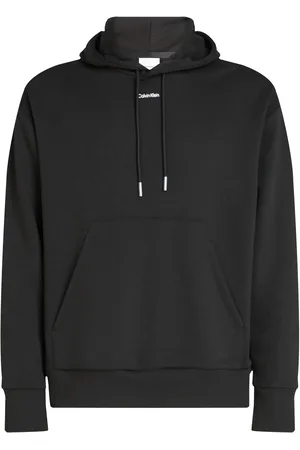 Calvin Klein Black Relaxed Hoodie With Nano Logo L
