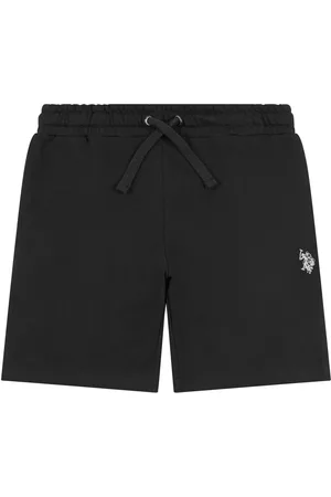 U.S. Polo Assn. U. S. Polo Assn. Boys Double Horsemen 100% Cotton Sweat Shorts 15