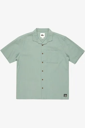 Quiksilver Heartbeat Short Sleeve Pocket 100% Cotton Shirt XL