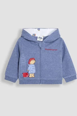 JoJo Maman Bébé Navy Paddington Appliqué Hooded Sweatshirt 3