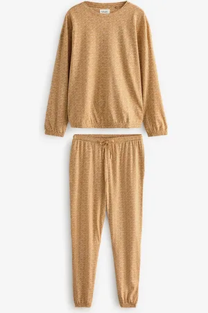Next Ochre Yellow Spot 100% Cotton Long Sleeve Pyjamas M Reg
