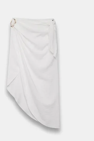 mint&berry White Gold Trim Sarong L