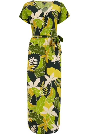 Pour Moi Viscose Belted Beach Kaftan Dress AU 16