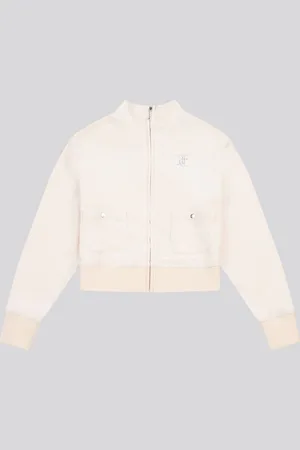 Juicy Couture Cream Girls Velour Zip-Thru Jacket 9