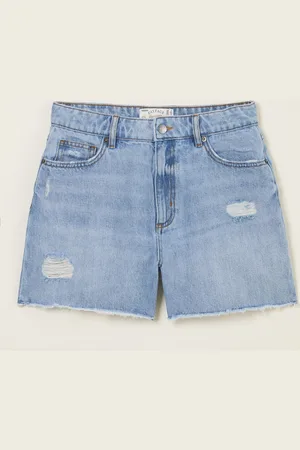 Fat Face FatFace Holywell Frayed Denim Shorts 6