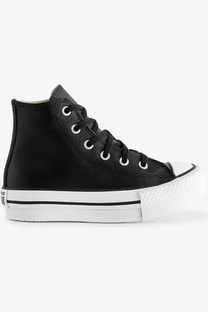 Converse Black Junior All Star Eva Lift Leather Trainers AU 11.5 (EU 29.5)