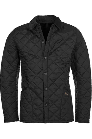 Barbour Black Heritage Liddesdale Slim Fit Quilted Jacket L
