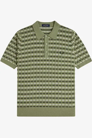 Fred Perry Boucle Ribbed Knitted Shirt XXL