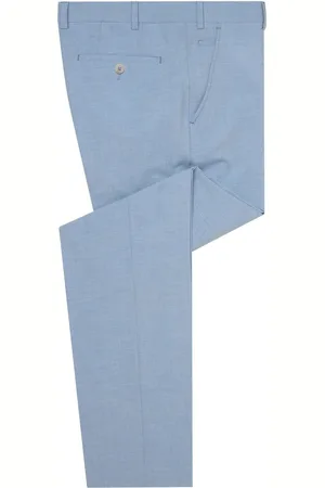 Remus Blue Slim Leg Smart Trousers 34