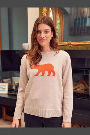 ASPIGA Orange Orange Polar Bear Jumper M