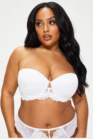 Ann Summers White The Icon Padded DD+ Satin Multiway Strapless Bra 38 DD