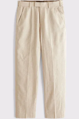 Abercrombie & Fitch Cream Suit Trousers