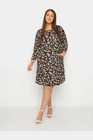 Evans Animal Print Pocket Jersey Dress AU 16