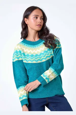 Roman Blue Petite Stretch Knit Jumper AU 18