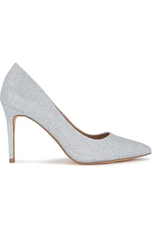 Novo Wide Fit Indiana Glitter Point Toe Stiletto Heel Court Shoes AU 5 (EU 36)