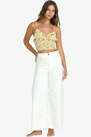Billabong Free Fall Twill Salt Crystal White Trousers waistsize26in