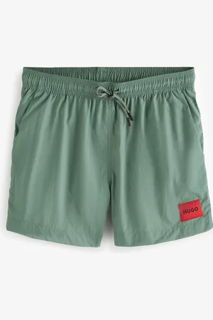 HUGO BOSS Logo Label Lined Swim Shorts M
