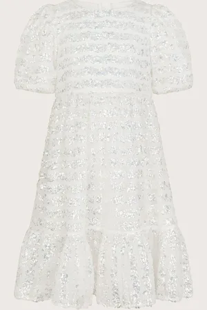 Monsoon Pippa Sequin Stripe Tunic Dress 8 Years (128 cm)