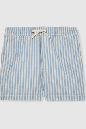 Reiss Bay 3-9 yrs Seersucker Striped Swim Shorts 5