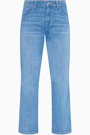 7 for all Mankind Blue Calie Straight Ankle Charleston Jeans 28W x 31R (UK 28 R)