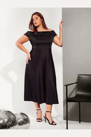 Friends Like These Curves Scuba Bardot Midi Dress AU 28