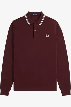 Fred Perry Long Sleeve Twin Tipped Polo Shirt XXL