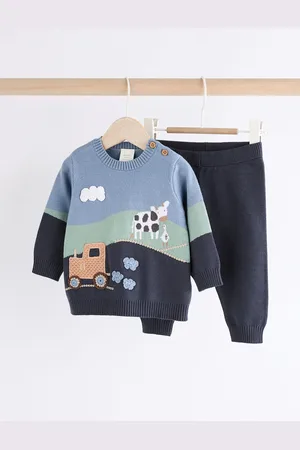 Next Blue Farm Baby Knitted Top and Leggings Set (0mths-2yrs) 12