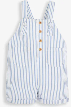 JoJo Maman Bébé Blue Stripe Dungaree 3