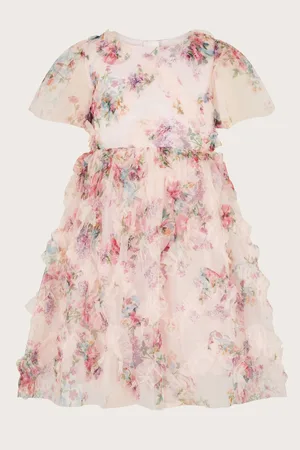 Monsoon Roma Floral Print Ruffle Dress 9 Years (134cm)