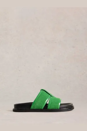 White Stuff Green Ziggy Slider Footbed Sandals eu38uk5