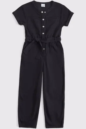 Abercrombie & Fitch Utility Pocket Jumpsuit With Tie Belt Detail 17-18 Yrs