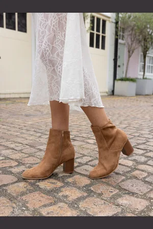 Novo Natural Regular Fit Holland Stretch Block Ankle Boots AU 9 (EU 41)