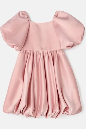 Angel & Rocket Bubble Hem Satin Dress 4 Years (104cm)