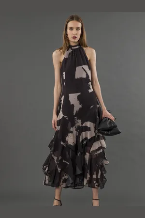 Religion Taylor Maxi Dress With Full Frill Skirt AU 10