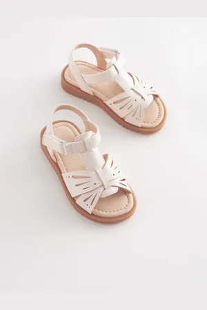 Next Cream White Ankle Strap Sandals AU 8 (EU 25.5)