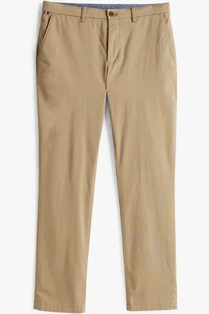 Tommy Hilfiger Cream Denton Stretch Structured Chino Trousers W38 L32