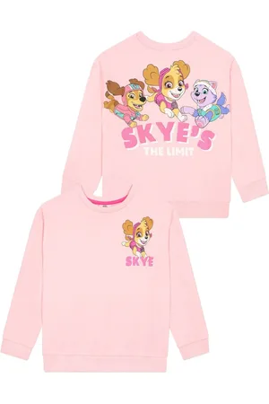 Character Pink PAW Patrol Skye Glitter 100% Cotton Sweatshirt 2
