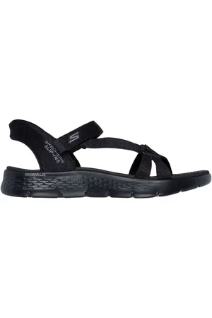 Skechers Black Go Walk Flex Illuminate Sandals AU 5 (EU 36)