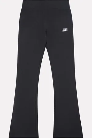 New Balance Black Girls Small Logo Flare Leggings 10