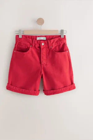 Next Bleach Relaxed Turn Up 100% Cotton Denim Shorts AU 12 Tall