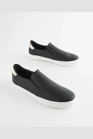 Next Black Forever Comfort Patent Slip-On Trainers AU 10 (EU 42)