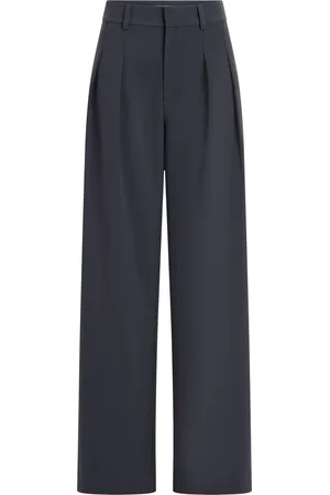 Calvin Klein Blue Tailored Low Rise Wide Leg Trousers 28W x 31L (UK 28 R)