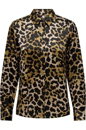 ONLY Leopard Print Long Sleeve Shirt AU 6
