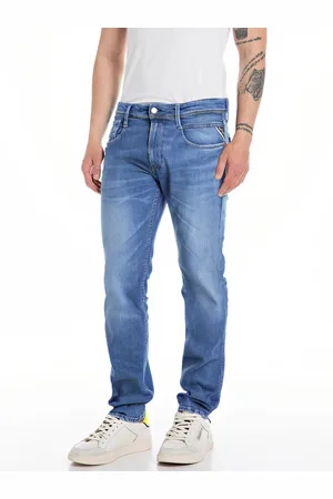 Replay Light Blue Anbass Plus Slim Fit Jeans