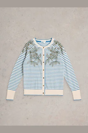 White Stuff White Lulu Embroidered Cardigan AU 10