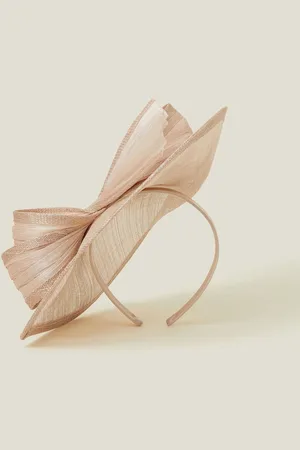 Accessorize Natural Cream Teardrop Bow Fascinator Hat One