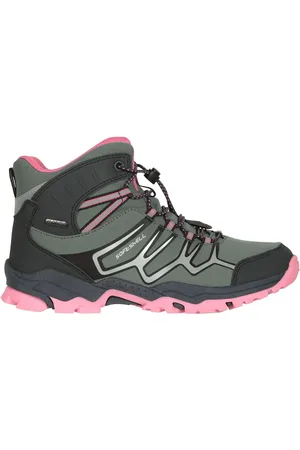 Mountain Warehouse Green Kids Softshell Walking Boots AU 11 (EU 29)