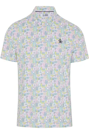 Original Penguin All Over Novelty Grid Polo Shirt XXL